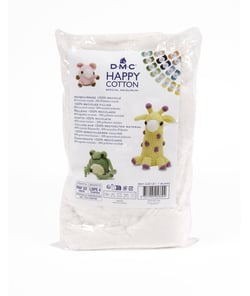 Ouate de rembourrage Happy cotton - Spécial Amigurumi - 300GR - amigurumi Dmc Blanc