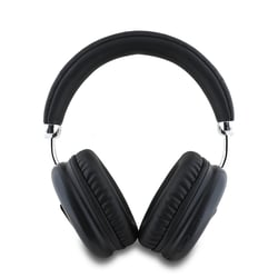 Guess Casque Audio sans fil Bluetooth 5.3 IPX4 Effet Saffiano Arceau Ajustable Noir