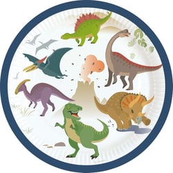 8 Petites Assiettes Happy Dino