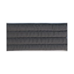 Bobine 10m sangle matelassée 35mm gris foncé
