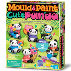 Kit de moulage 4M - Pandas - 6 pièces