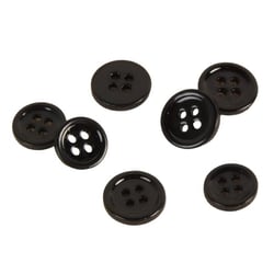 Bouton en nacre 4 trous noir