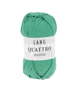 Fil à tricoter 100% coton QUATTRO - Lang Yarns 17 Vert