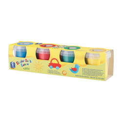 Basic 4 pot de Pate a modeler Bleu, Vert, Rouge, Jaune