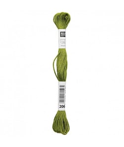 Fil à broder mouliné Uni - Rico Design 206 Vert