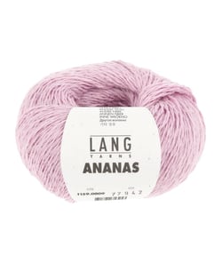 Pelote à tricoter ANANAS – Lang Yarns - Fil durable en lyocell et fibres d’ananas 09 Rose