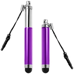 Avizar Stylet Retractable pour écran Tactile - Attache Jack 3.5 mm Violet