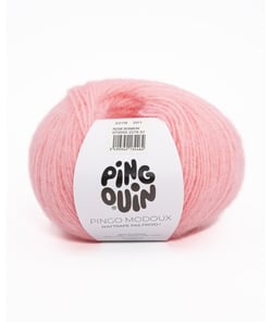Pelote de Laine et Mohair PINGO MODOUX - Douceur et Style Réunis - Pingouin Rose Bonbon