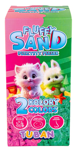 Set de sable à modeler Tuban - Rose et vert - 2 x 70 g