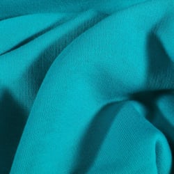 Tissu Molleton Sweat uni Bleu pétrole