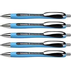 Lot de 5 stylos À Bille Slider Rave - Noir - Schneider