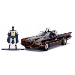 Voiture classic tv series batmobile + batman - dc - voiture 1/32 + figurine - vehicule en metal - jada