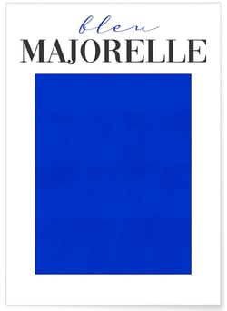 Affiche Bleu Majorelle | A3 : 29,7x42cm