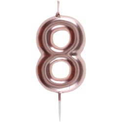 Bougie Rose Gold - Chiffre 8
