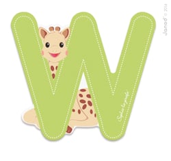 Lettre W Sophie la Girafe - Janod