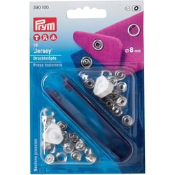 Prym Boutons pression Jersey laiton 8 mm argent