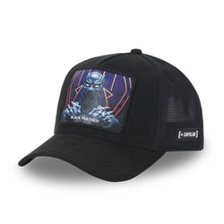 Casquette homme trucker en suedine finitions premium Marvel Panther - Capslab