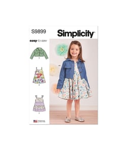 Patron Simplicity 9899 - Veste et robe pour bébé taille n°6 MOIS-4 ANS
