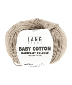 Pelote à tricoter BABY COTTON NATURALLY COLORED – Lang Yarns 05 Marron