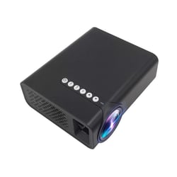 Vidéoprojecteur LED HD 1800 Lumens Haut-Parleur Intégré Multimédia Portable Noir Noir YONIS