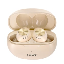 LinQ Écouteurs Sans fil Bluetooth Microphone Intégré Beige