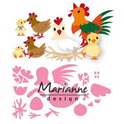 Gabarit de découpe - Marianne Design - Eline's Chicken family