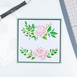 Pochoirs superposés - Bordures florales - 4 pièces - Sizzix