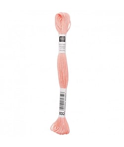 Fil à broder mouliné Uni - Rico Design 032 Rose
