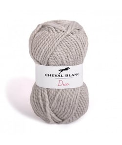 Pelote à tricoter DUO - Cheval Blanc 038 Mastic