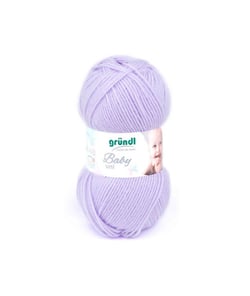 Fil layette à tricoter BABY UNI - Grundl - certifiée Oeko-Tex 06 Violet