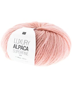 Fil de laine à tricoter LUXURY ALPACA Superfine Aran - Rico Design 12 Rose
