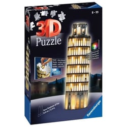 Puzzle 3D Tour de Pise illuminée - Ravensburger - 216 pièces - sans colle - avec LEDS couleur