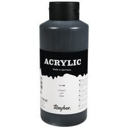 Acrylic, noir, Peint.acrylique d'artistes, flacon 75ml