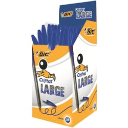 BIC Cristal Large Broad Nib Ballpoint Pen Black 1.6mm