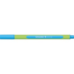 Lot de 10 feutres Fineliner - SCHNEIDER - Pointe 0,4 mm - Bleu minéral