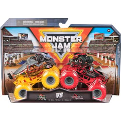 Coffret 2 monster jam 1/64 serie 31 : knightmare et northern knightmare - vehicule miniature metal - spin master