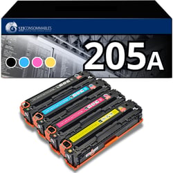 Pack 4 Toners compatible HP 205A - 123CONSOMMABLES