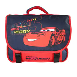 Cartable Scolaire Primaire 38cm Cars Rouge et Bleu Marine  2 Compartiments - Bagtrotter