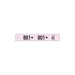 Carnet de 50 tickets vestiaires numérotés de 3 volets (dont 2 volets avec trous) - Format 20x3 cm - Rose - x 20 - Exacompta