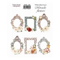 Planche de stickers couleur embelissement Fabrika Decoru MIRACLE FLOWERS 285