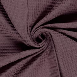 Tissu Nid d'abeille uni Mauve
