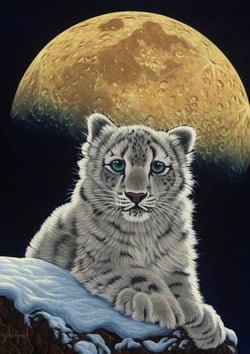 Puzzle 1500 pièces - Schim Schimmel - Moon Leopard - Grafika