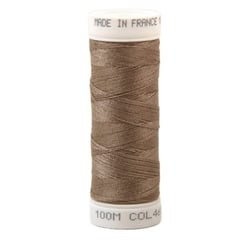 Fil à coudre polyester 100m made in France - marron teckel 461