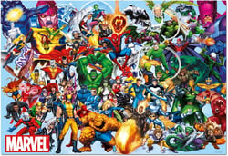 Puzzle Marve1000 pièces - EDUCA - Collage des héros - Dessins animés et BD