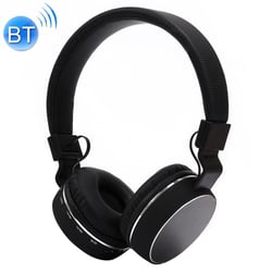 Casque Audio Sans Fil Bluetooth Pliable Avec Radio FM Et Appels Mains Libres Noir YONIS