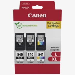 Cartouche d'imprimante Canon - PG-540L/CL-541XL - Noir et Multicolore - Pack Value