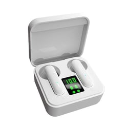 Ecouteurs Bluetooth Sport Affichage Digital Autonomie 3h Léger Type-C Noir Blanc YONIS