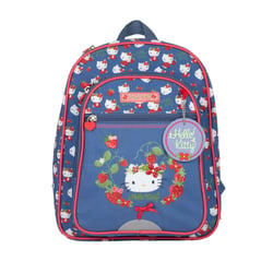 Sac à dos maternelle – HELLO KITTY STRAWBERRY – Bleu/Rouge – 1 compartiment