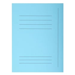 Paquet 50 chemises imprimées 3 rabats SUPER 210 - 24x32cm - Bleu clair - Exacompta
