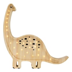 Lampe Veilleuse Diplodocus bois naturel - Little Lights